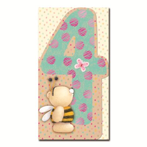 4th Birthday Forever Friends Card